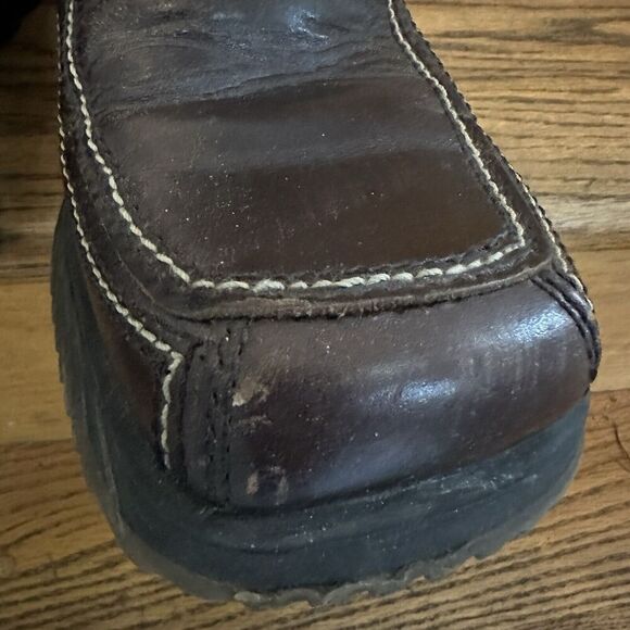 2/$30 Bed Stu Brown Distressed Leather Loafers Slip On Mens 10 Y2K 90s Vintage - Picture 6 of 15